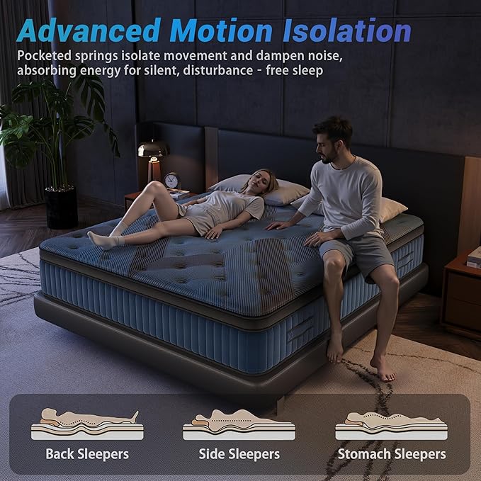 inight Twin Mattress, 12 Inch Twin Size Mattress in a Box, Durable Hybrid Mattresses with Gel Memory Foam & Pocket Springs, Medium Firm Feel, Pressure Relief, Cooling, Edge Support, Motion Isolation
