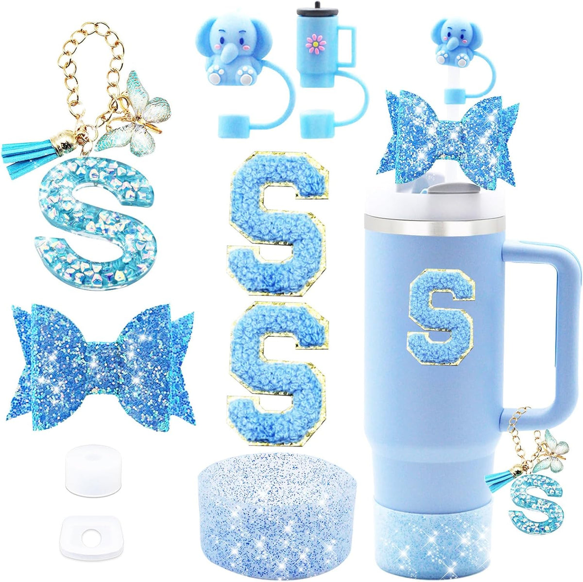 Stanley 9PCS Cup Accessories Set - Includes Straw Covers, Spill Proof Stopper & Handle Charm | Fits 30oz & 40oz