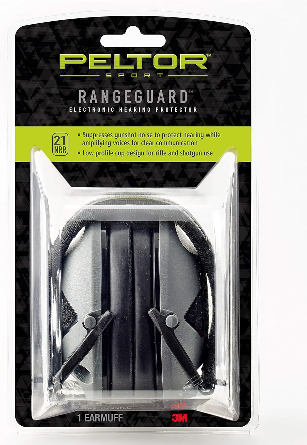 Sport RangeGuard™ Earmuffs by Peltor™ - Gray, Noise-Canceling Hearing Protection