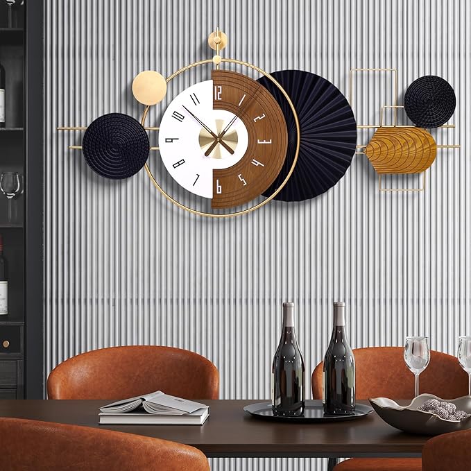 47X21.6inch Extra Large Wall Clock Battery Operated Decorative Modern Clocks