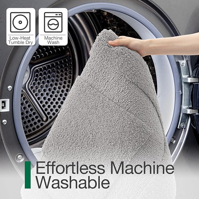LUMI Ultra Soft Bathroom Rugs Non Slip with Rubber Backing, Absorbent Washable Bath Mat Quick Dry, Upgraded Premium Microfiber Plush Carpet for Bathtub and Shower Floor, Grey, 24x36