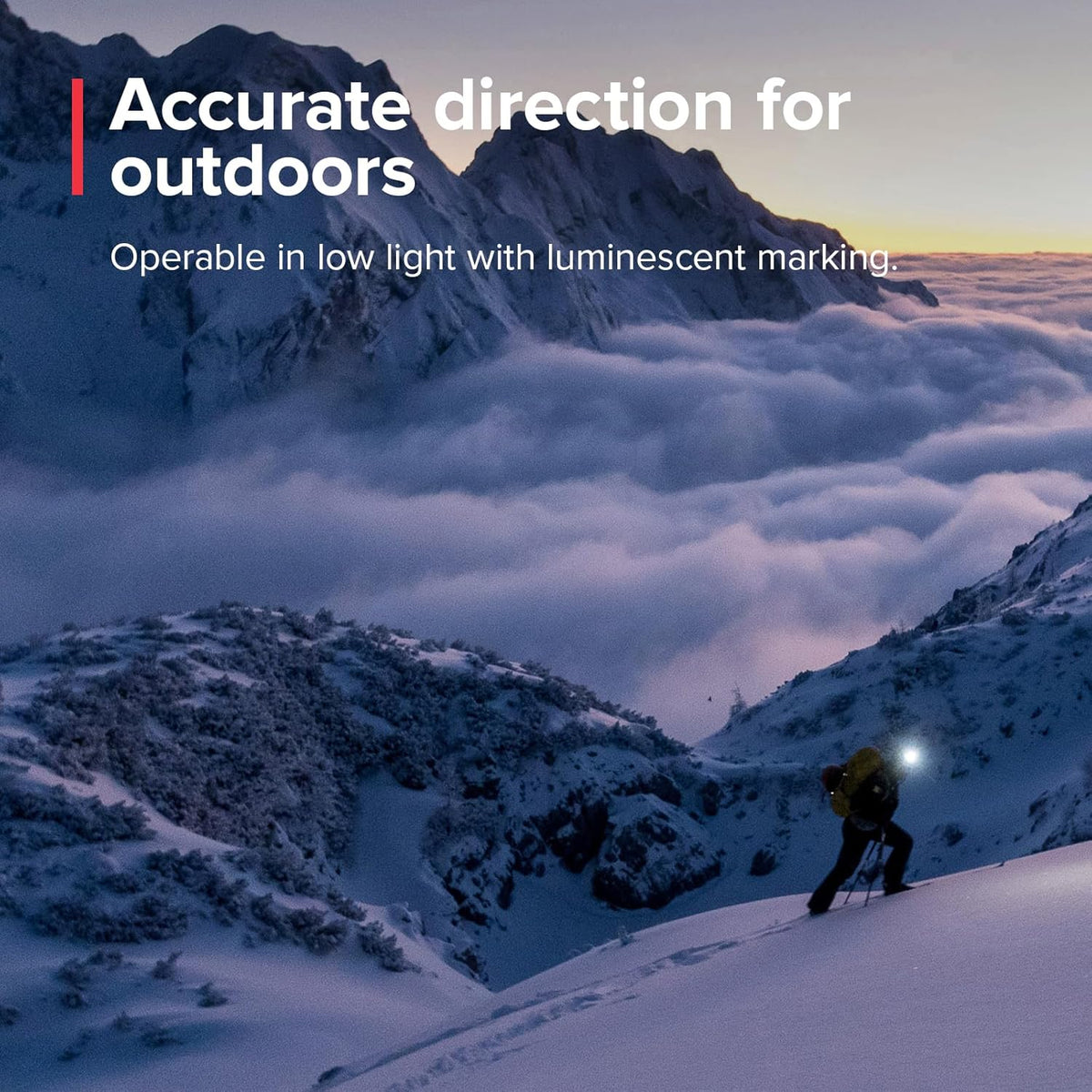 SUUNTO Multifunctional Compass, Northern Hemisphere, Compact Waterproof Navigation Comapss for Hiking & Adventure