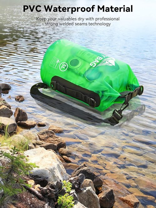 HEETA Waterproof Dry Bag - Lightweight Roll Top Storage for Travel & Outdoor Activities | 5L/10L/20L/30L/40L