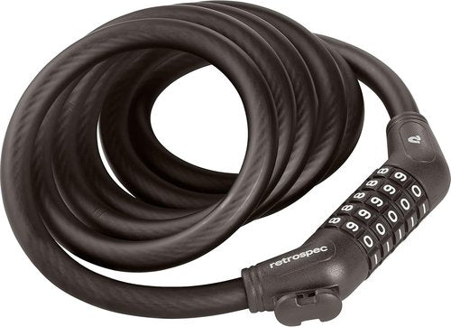 Grizzly Plus Integrated Combo Cable Bike Lock - 12mm Security for Your Bicycle