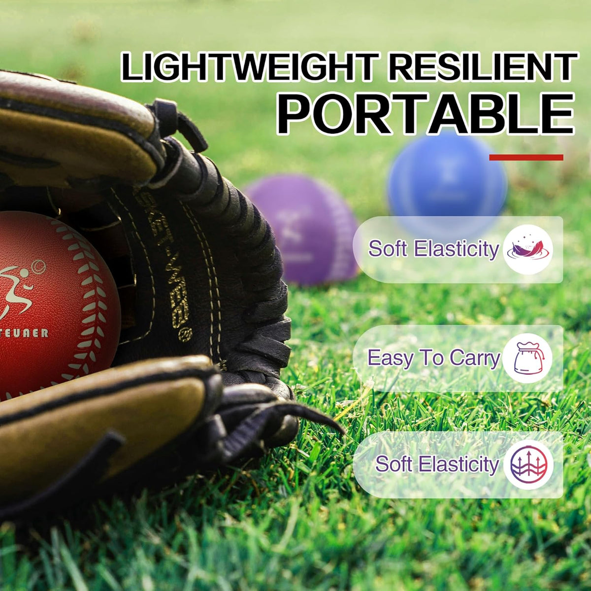 Skiennix Foam Baseballs - Soft Training Balls for Kids | Safe Indoor/Outdoor Play - 6 Pack & 12 Pack Options