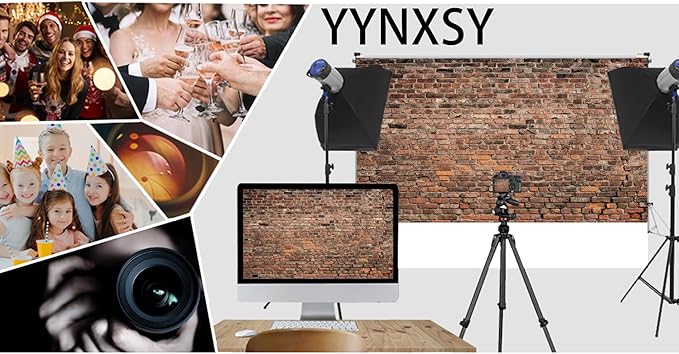 YYNXSY 7X5FT Large Fabric Brick Background