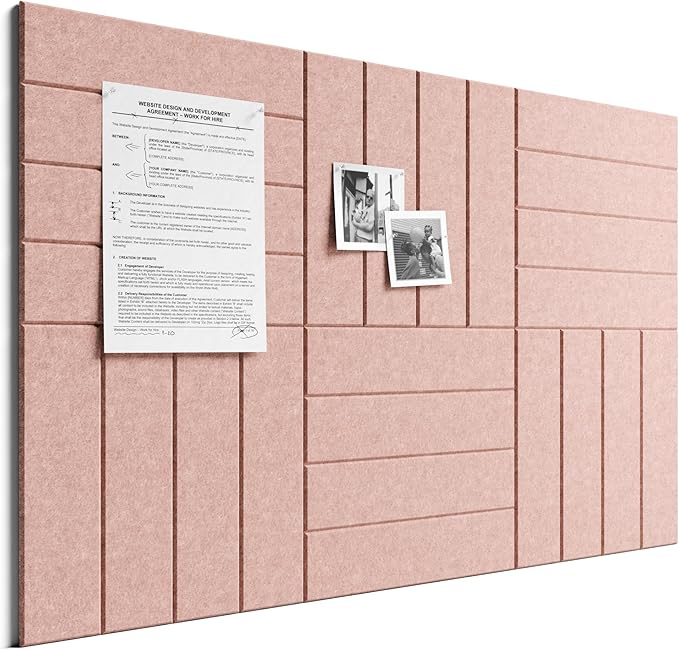 Bumusty Large Cork Board Alternative-36 x 24" Felt Bulletin Board Tiles
