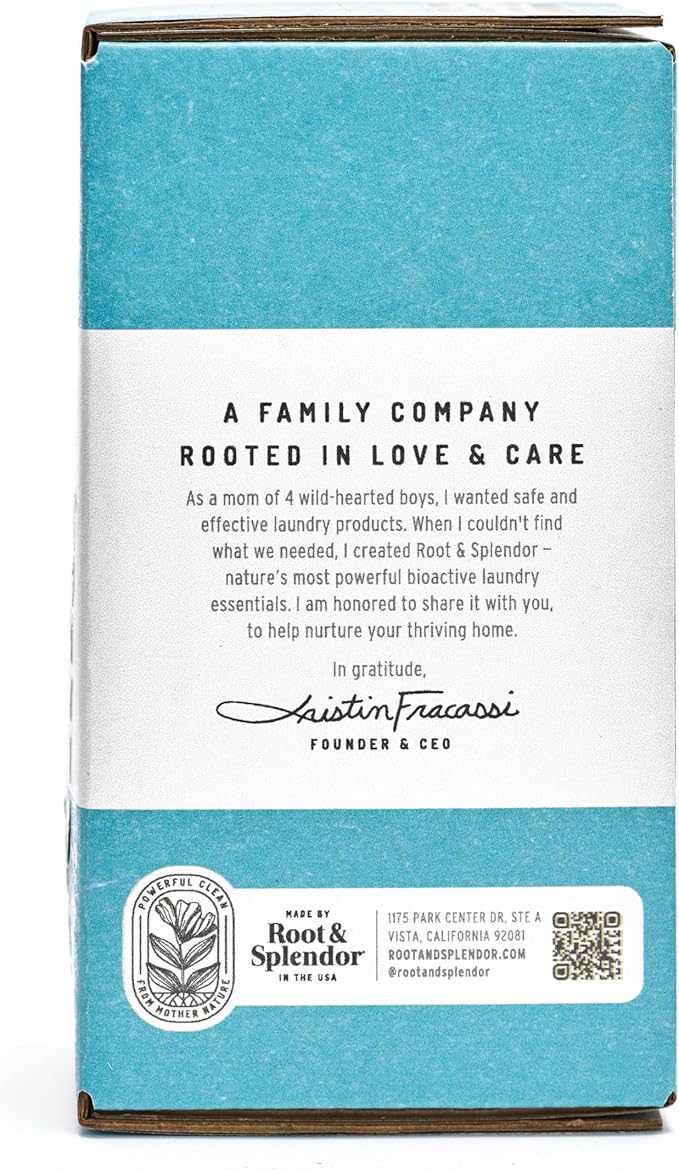 Root & Splendor Ultra Concentrated All Natural Laundry Detergent Liquid - Plant Based, Enzymatic Laundry Soap, Free & Clear Unscented, 1 Liter, 67 Loads