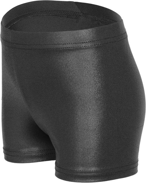 iLover Girls' Sparkle Dance & Tumbling Gymnastics Shorts - Solid Color, Comfortable Fit