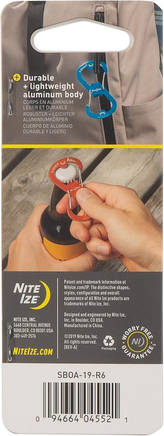NITE IZE S-Biner Ahhh - Schlüsselanhänger mit Flaschenöffner