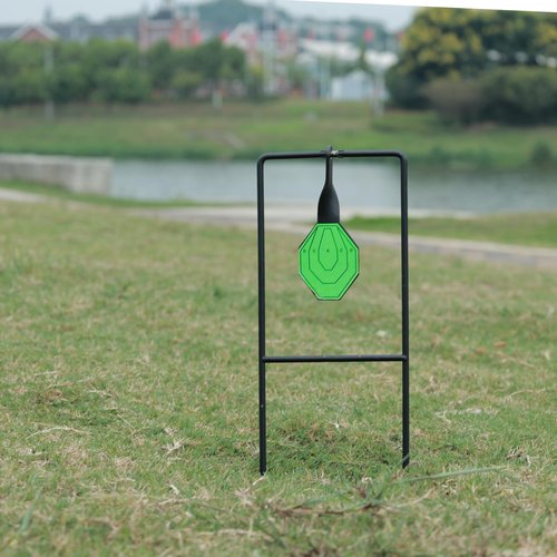 Metal Target, Backyard BB Target, Automatic Reset, Round, Iron, Portable Design, Suitable for Home Garden, Lawn, Farm, Patio, Backyard(Round)