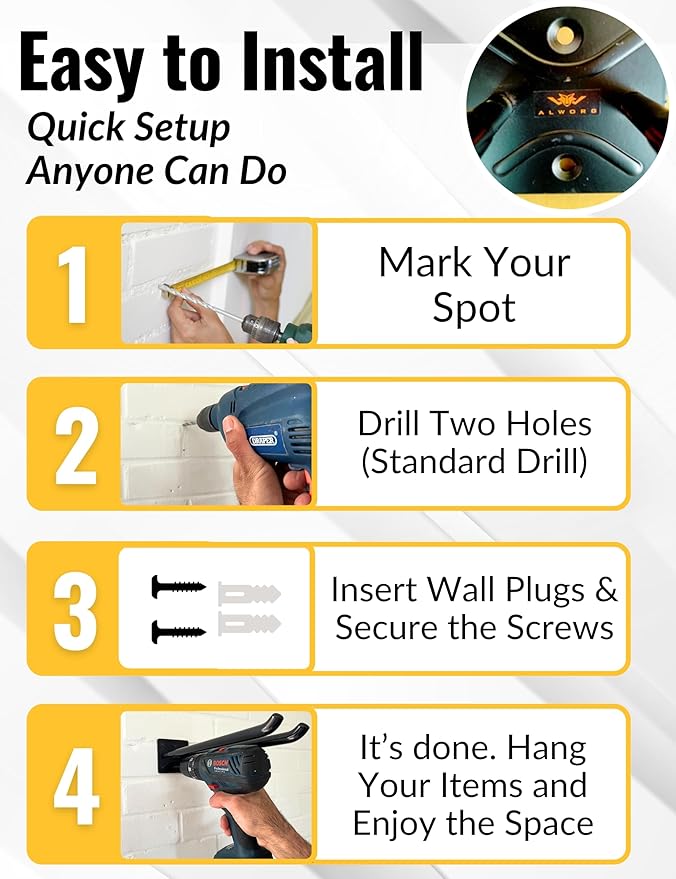 Ladder Hangers for Garage Wall