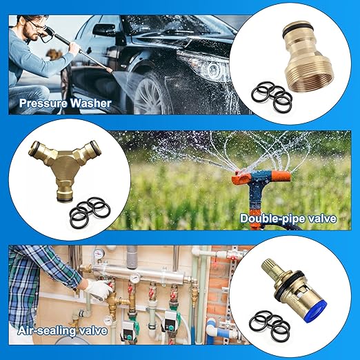 15 Size 200 Pcs Mini Universal Metric Nitrile Rubber(NBR) O Ring Assortment Kit for Various car Auto Hydraulic Faucet Plumbing Pressure Washer Air or Gas Sealing Repair Home Repair