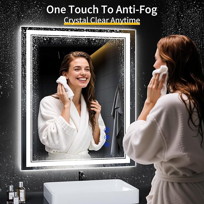 36"x30" LED Bathroom Mirror