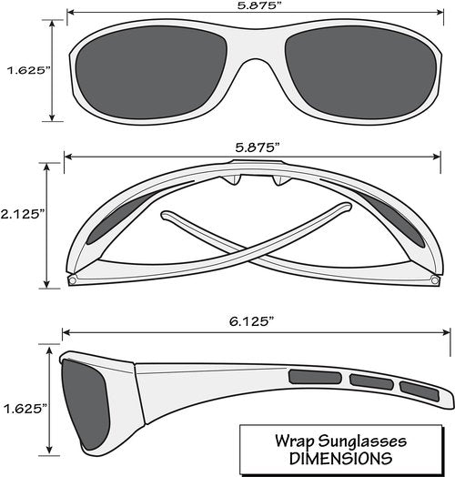 NHL Edmonton Oilers Wrap Sunglasses, Navy Blue, Adult