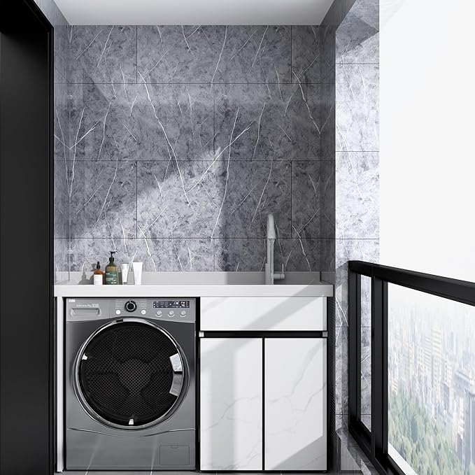 Haimin Wall Panels Peel and Stick 10 Pieces 23.6x11.8in Lightweight Backsplash