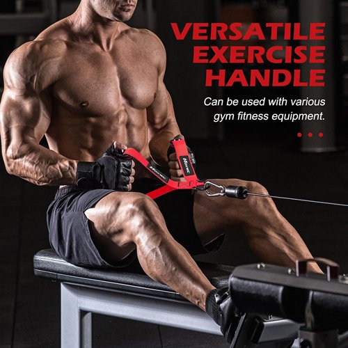 HOXWC Cable Handles Gym Equipment, Heavy Duty Resistance Band Handles, Replacement Exercise Handles for Cable Machine, Pulley System, Strength Trainer, Pull Down Workout, Home Gym Cable Attachments