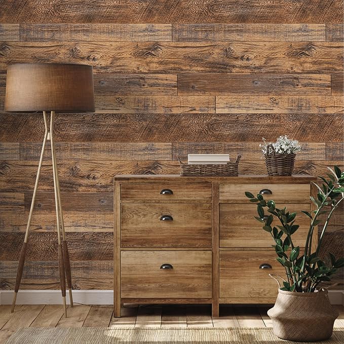 TANONE Wood Contact Paper Peel and Stick 17.5" X 118"