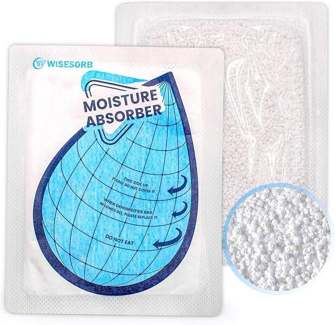 50 Gram 6 Packs Moisture Absorbers for Closet, Dehumidifier for Bedroom Dehumidifier Bags for Bathrooms, Basements, Rvs, Humidity Bags Humidity Packets Moisture Bags for Cars
