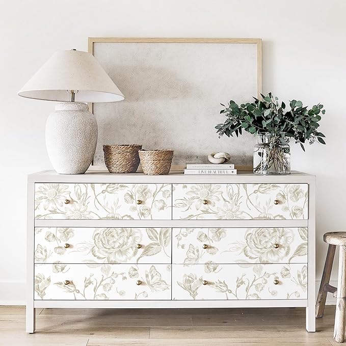 Yasinet Peel and Stick Wallpaper Vintage Floral Wallpaper Boho Floral Contact