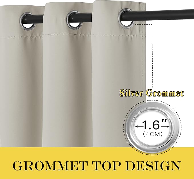 NICETOWN Blackout Natural Curtain