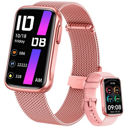 Fitness Tracker Smart Watch for Women: Health Activity Trackers with Heart Rate Blood Oxygen Sleep Monitor Step Counter Sport 1.47" Touchscreen IP68 Waterproof Smartwatch Compatible Android iOS