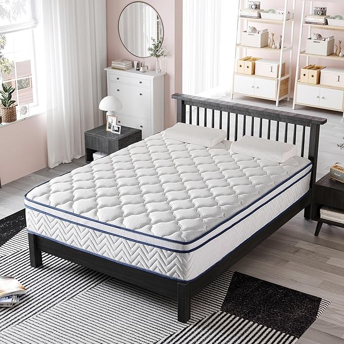 12 Inch Twin Hybrid Mattress in a Box - Gel Memory Foam & Pocket Springs for Support & Pressure Relief, CertiPUR-US Certified, Fiberglass-Free (38x75 Inches)