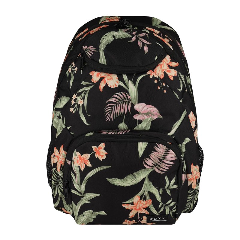 Roxy Women's Shadow Swell Backpack | Travel | Everyday Carry | Work | Gym | 21L | Recycled Polyester, Anthracite Island Escape
