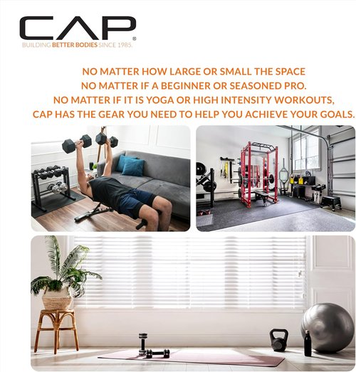 CAP Barbell Coated Dumbbell Weights - Versatile Options for Home Gym | Multiple Pairs & Sets Available