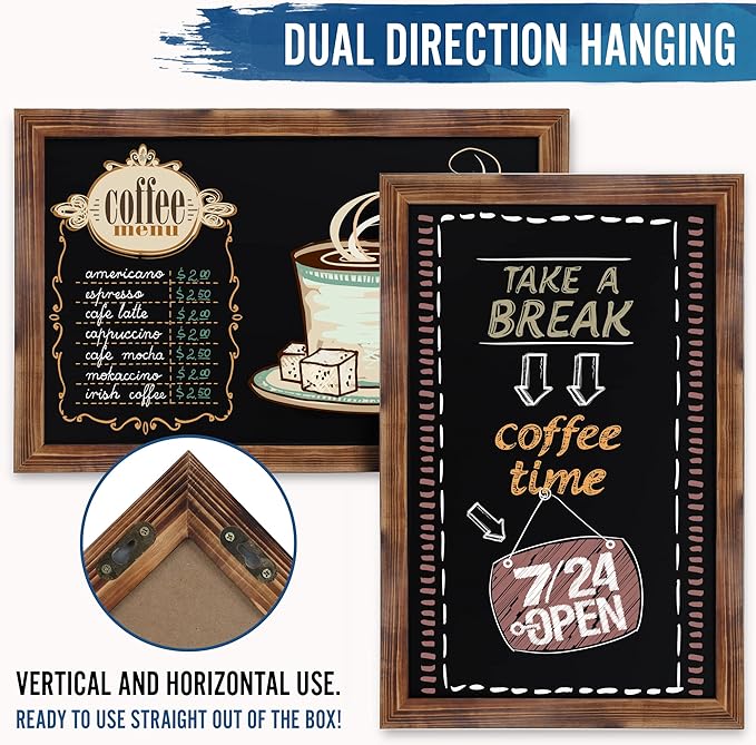 HBCY Creations Rustic Magnetic Wall Chalkboards