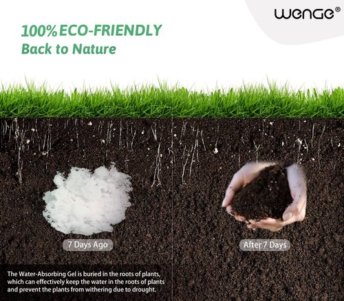 Wenge Poo Gel for Portable Toilet for Camping - 100 Pack Urine Super Absorbent, Solidifier, Liquid Waste Gelling and Deodorizing Powder, Eco Gel for Portable Toilet for Emergency Toilet Essentials