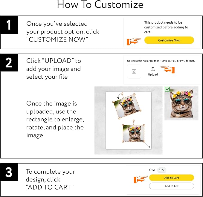Custom Poster Print, 11x17, Upload Any Photos/Images, Personalized Photo Prints, DIY Your Own Poster, Photo to Poster Printing