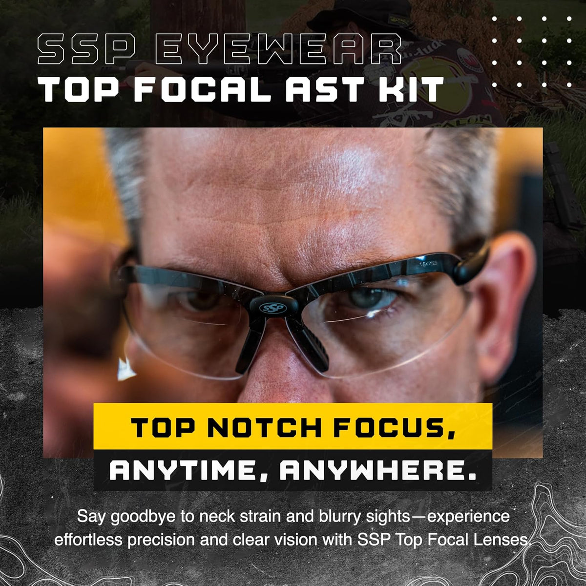 SSP Eyewear Tactical Safety Shooting Glasses - HD A-Eye NVR/Fog Lenses for Enhanced Vision