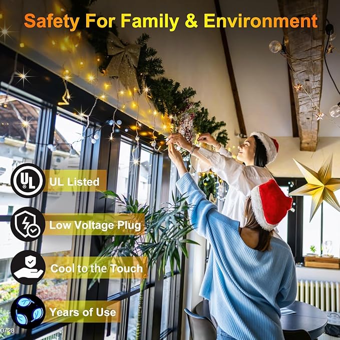 1332 LED 132FT Christmas Lights with 296 Drops, 12 Modes Dimmable Warm white Outdoor Hanging Lights with Timer Memory, Waterproof Curtain Lights for Home Bedroom Indoor Tree Window Roof Fence Wedding