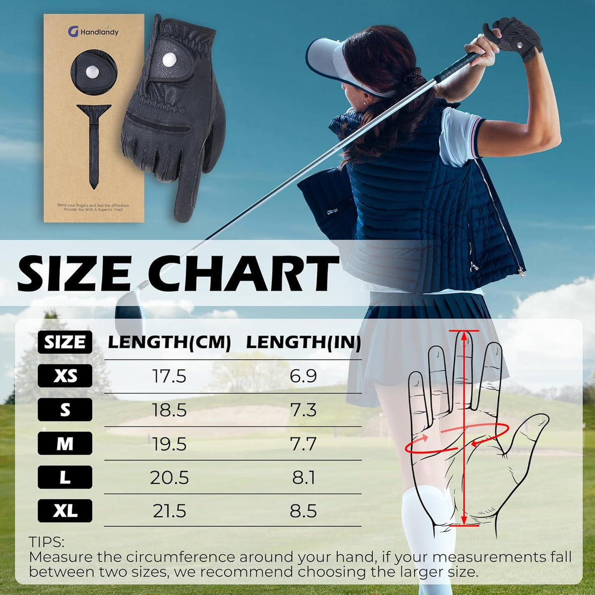 Skiennix Women's Golf Gloves - Durable & Breathable Design | Perfect Gift for Golfing Ladies