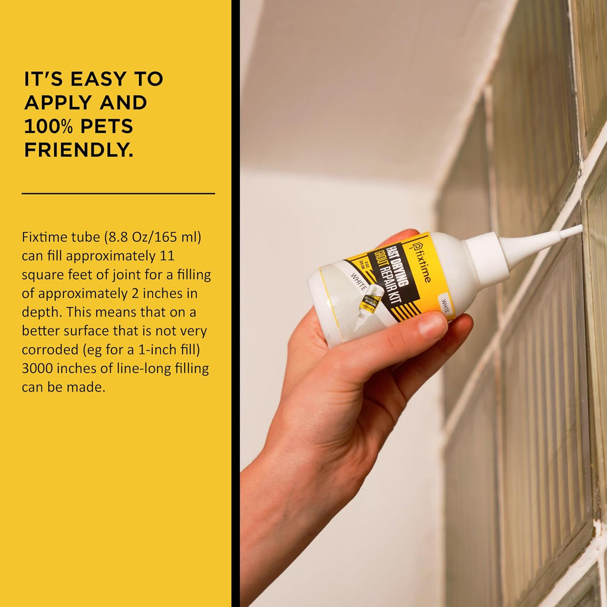 Tile Grout Repair Kit, White Grout Filler Tube 8 oz, Grout Repair Renews, Fast Drying Repait Kit, Grout Sealer for Floor Tile - Spatula Included (2xWhite)