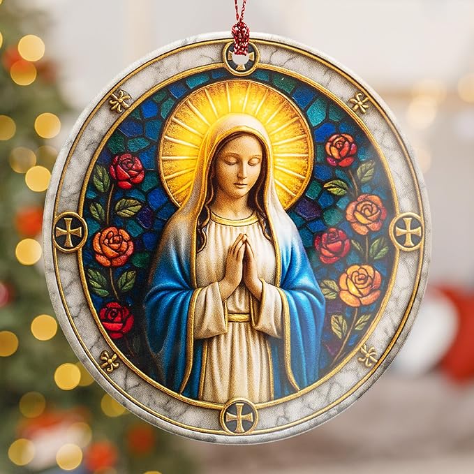 Nativity Ornaments - Regilious Christian Gifts for Women | Men - Christian Christmas Ornaments - Easter Decor - Christmas Decor - White Elephant Gifts - Xmas Tree Decoration
