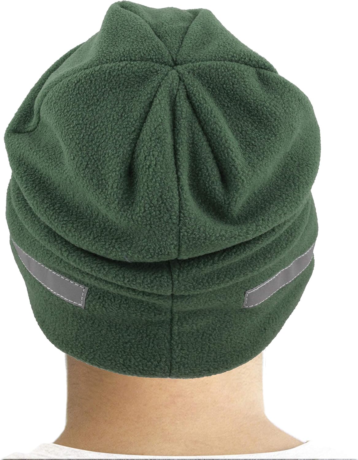 The Hat Depot Fleece Winter Functional Beanie Hat Cold Weather-Reflective Safety for Everyone Performance Stretch