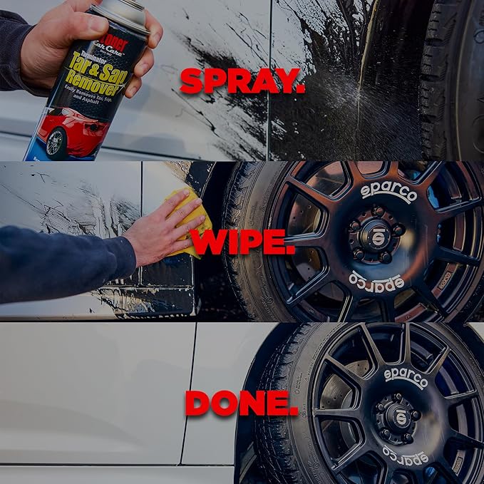 Stoner Car Care 91154 Tarminator Tar, Sap, and Asphalt Remover ?€? Fast Acting Tar and Sap Remover for Cars ?€? Clear Coat Safe Auto Cleaner for Paint, Chrome and Wheels ?€? 10 oz