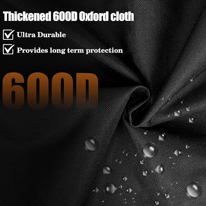 QuliMetal Grill Cover for Traeger Pro 34/780 Series - 600D Heavy Duty Waterproof Smoker Cover Grill for Treager Pro 34,Pro 780, Texas,Z Grills,BAC380 Full-Length Grill Cover Grill Accessory