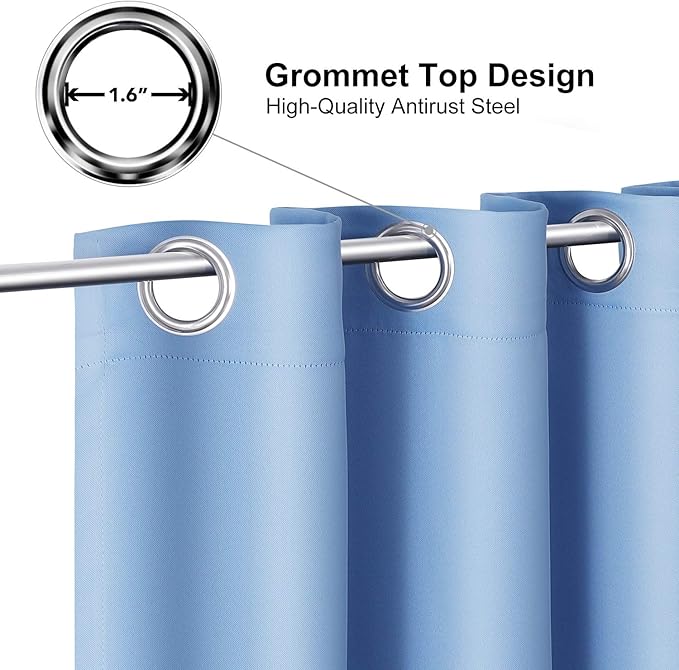 ChrisDowa Grommet Blackout Curtains