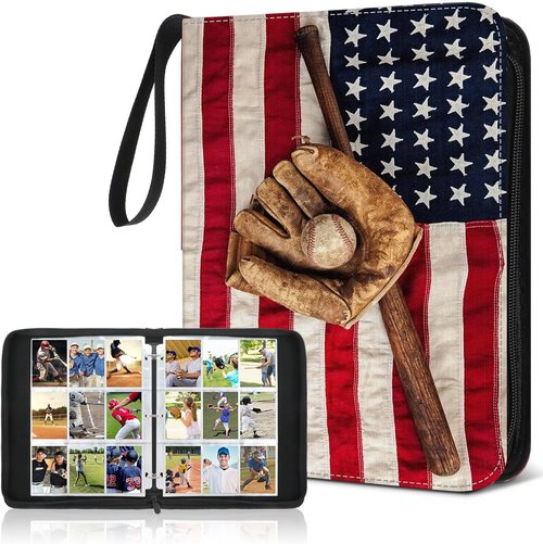 Baseball Cards Binder - 250th Anniversary Gift | 900 Pockets with 50 Double-Sided Pages for Collectors