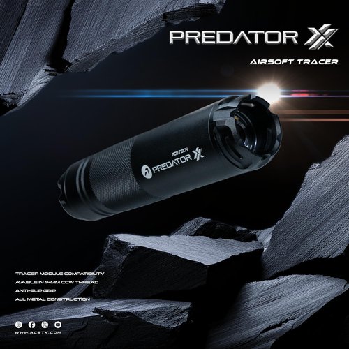 ACETECH Airsoft Riffle Tracer Unit Predator XX Glow in The Dark BB LED Lighting Effect (Flare/Flash Module)