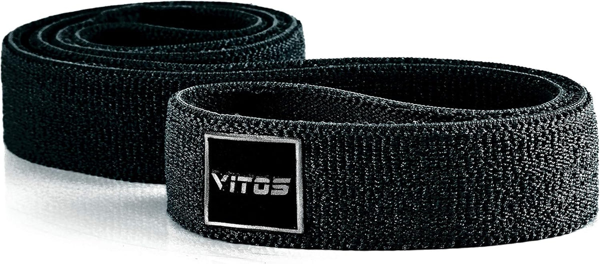 Vitos Fitness Polyester V-Power Band | Allergy Prevention Snap Proof Pull Up Assist Heavy Duty Resistance Mobility Lifting Perfect Body Stretching Training