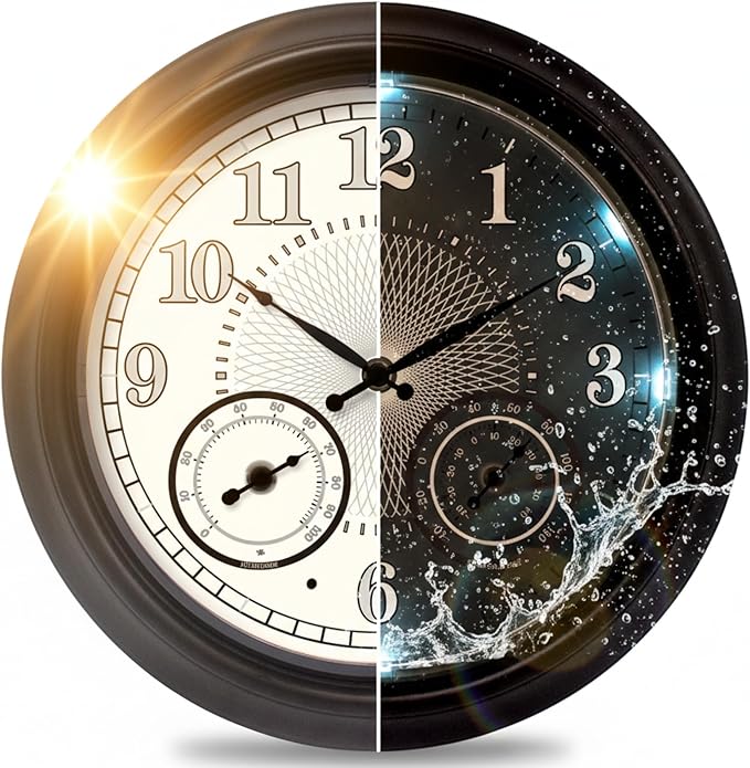 Illuminated Large Outdoor Clock