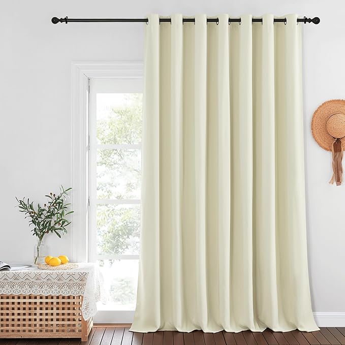 NICETOWN Beige Blackout Curtains