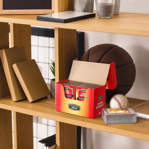 Cardboard Gold Card Saver | PSA-Approved Semi-Rigid Trading Card Holders - 1-100 Count for Baseball & Sports Cards