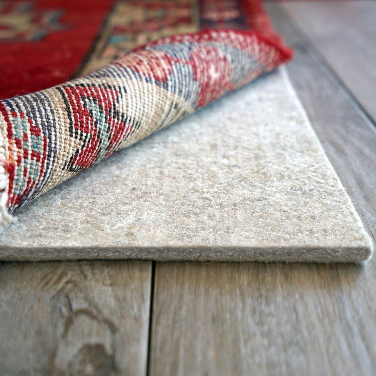 RUGPADUSA - Eco-Plush - 11' Square - 1/4" Thick - 100% Felt - Premium Cushioned Rug Pad - Available in 3 Thicknesses, Many Custom Sizes