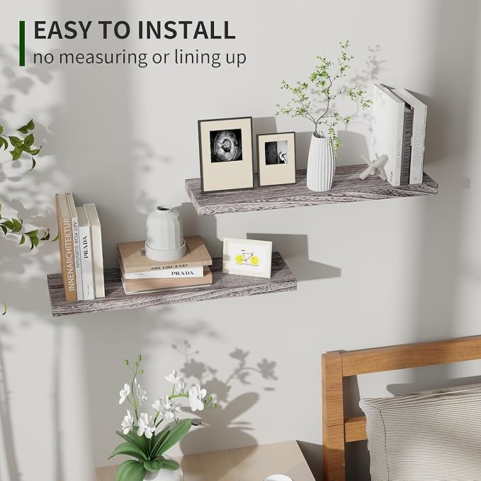 Marsmiles Wood Floating Shelves