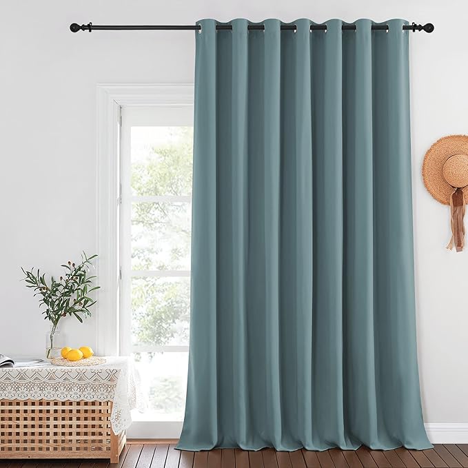 NICETOWN Blackout Curtains for Sliding Glass Door Room Divider Noise Reduce